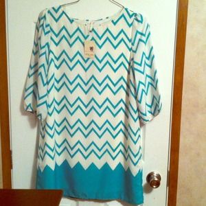 Pink Owl Brand Chevron Dress. Pink Owl Brand Chevron Dress.