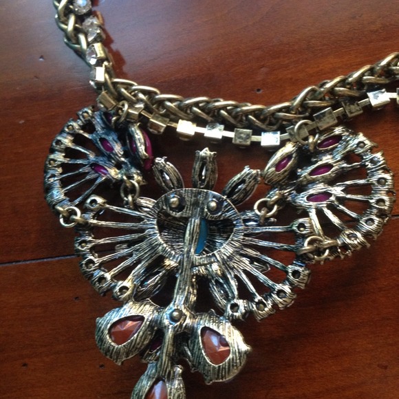 Jewelry - Maroon Dramatic Deco Luxe Necklace 3 Jewelry - Maroon Dramatic Deco Luxe Necklace 3