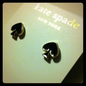 Kate Spade Black Spade Post Earrings NEW Kate Spade Black Spade Post Earrings NEW