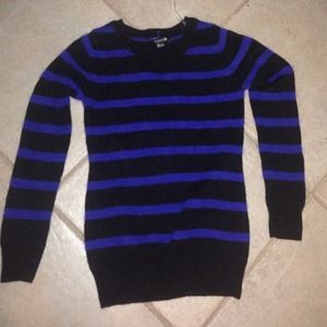 Oversized blue and black striped sweater Oversized blue and black striped sweater