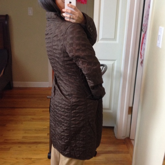 Carole little Outerwear - CAROLE LITTLE brown quilted coat 2 Carole little Outerwear - CAROLE LITTLE brown quilted coat 2