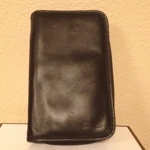 COACH LEATHER CHECKBOOK WALLET COACH LEATHER CHECKBOOK WALLET