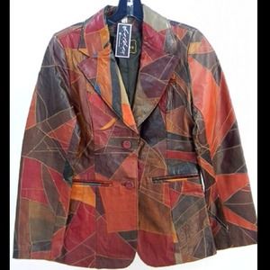 Vintage patchwork Leather Jacket Vintage patchwork Leather Jacket
