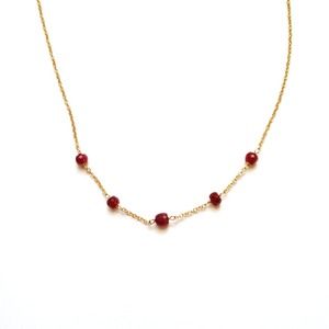 SALE -- Satellite necklace with rubies SALE -- Satellite necklace with rubies