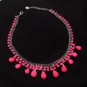 Neon Pink Statement Necklace Neon Pink Statement Necklace