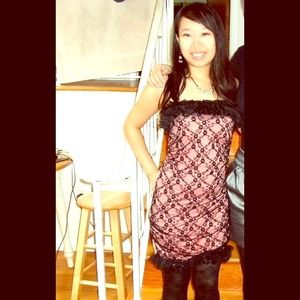 Black/Pink Cocktail Dress Black/Pink Cocktail Dress