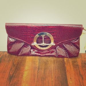 Gorgeous red snakeskin clutch Gorgeous red snakeskin clutch