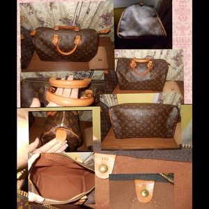 AUTHENTIC LOUIS VUITTON SPEEDY 35 MALLETIER AUTHENTIC LOUIS VUITTON SPEEDY 35 MALLETIER