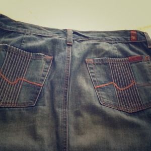 7 for All Mankind denim skirt! 7 for All Mankind denim skirt!