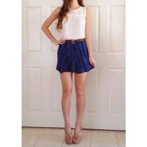 LAST ONE! NWOT! Navy floral skirt LAST ONE! NWOT! Navy floral skirt