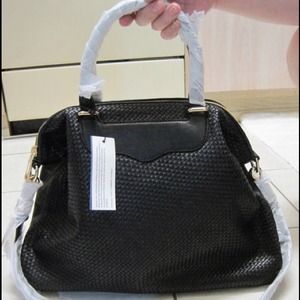 Rebecca MInkoff Bonnie SIlver Leather Shoulder Bag Rebecca MInkoff Bonnie SIlver Leather Shoulder Bag