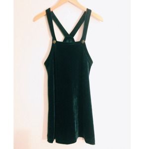 vintage Dresses & Skirts - ❌🚫SOLD🚫❌green velvet pinafore overall vintage Dresses & Skirts - ❌🚫SOLD🚫❌green velvet pinafore overall