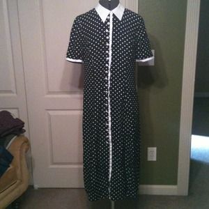 Vintage Black/White Polka Dot Dress Vintage Black/White Polka Dot Dress