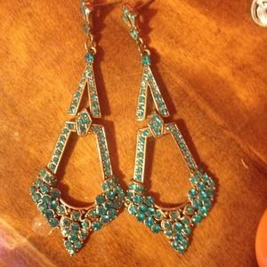Gorgeous blue chandelier earrings Gorgeous blue chandelier earrings 