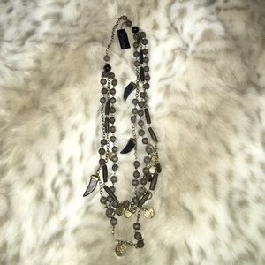 SALE All The Rage-Wood Bead Multi-Row Necklace SALE All The Rage-Wood Bead Multi-Row Necklace