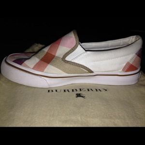Authentic Burberry slip on shoes. Authentic Burberry slip on shoes.