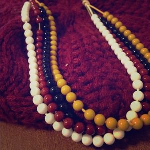 Multi-colored beaded necklace Multi-colored beaded necklace