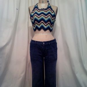 Vintage afghan crochet halter Vintage afghan crochet halter
