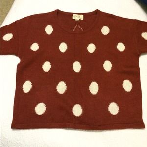 F21 Boutique Polka Dot Sweater F21 Boutique Polka Dot Sweater