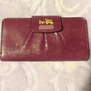 Coach Madison leather slim wallet Coach Madison leather slim wallet