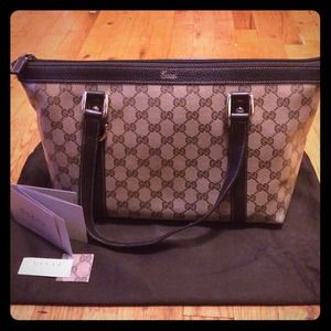 Gucci Crystal Coated Canvas Joy Medium Tote Bag Gucci Crystal Coated Canvas Joy Medium Tote Bag