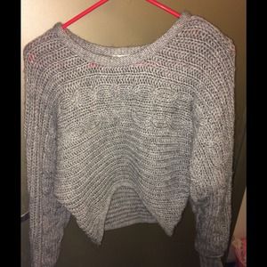 Cropped thick knit off the shoulder sweater! NWT! Cropped thick knit off the shoulder sweater! NWT!