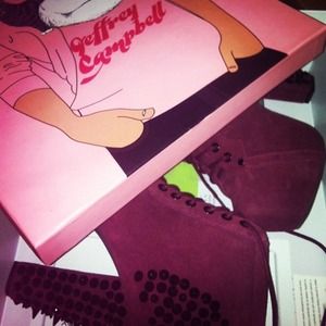 Wine colored Jeffrey Campbell Studded litas Wine colored Jeffrey Campbell Studded litas