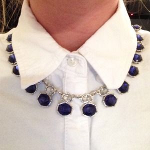 Blue Rhinestoned statement necklace Blue Rhinestoned statement necklace