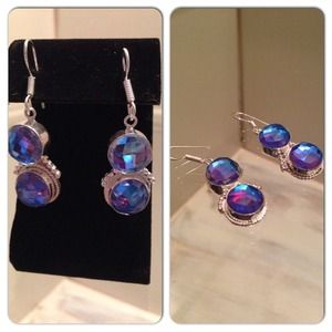 .925 Faceted Shiny Earrings .925 Faceted Shiny Earrings