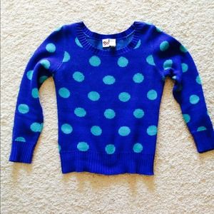 Warm blue polka dot sweater Warm blue polka dot sweater