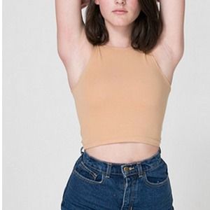 American apparel nude crop top American apparel nude crop top