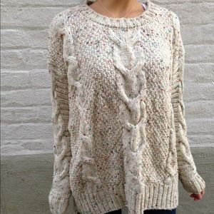Accessories - 🎉Host Pick🎉Cream color dot knitted sweater Accessories - 🎉Host Pick🎉Cream color dot knitted sweater