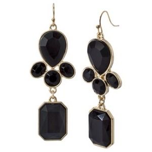 Kate Spade Gold Black Drop Hook Earrings NEW Kate Spade Gold Black Drop Hook Earrings NEW