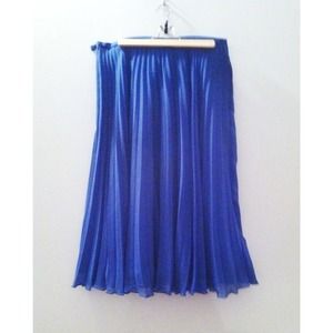 Zara chiffon royal blue midi skirt Zara chiffon royal blue midi skirt