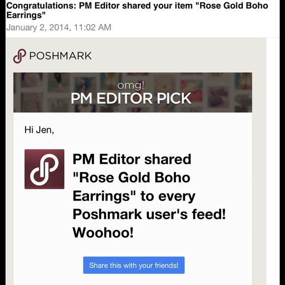 Jewelry - Keeping! Rose Gold Boho Earrings PM Editor's Pick 2 Jewelry - Keeping! Rose Gold Boho Earrings PM Editor's Pick 2