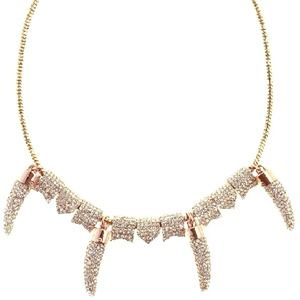 Rebecca Minkoff Pave Gold Horn Statement Necklace Rebecca Minkoff Pave Gold Horn Statement Necklace
