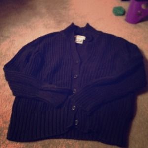 talbots Sweaters - Real nice chunky 3/4 slv blk talbots cardigan talbots Sweaters - Real nice chunky 3/4 slv blk talbots cardigan