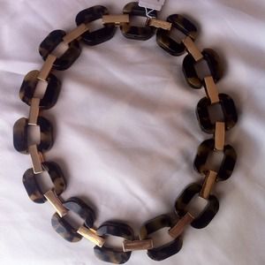 J.Crew tortoise link necklace J.Crew tortoise link necklace