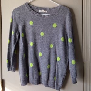 F21 polka dot 3/4 sleeve sweater F21 polka dot 3/4 sleeve sweater