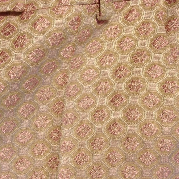 Topshop Pants - Topshop Pink Jacquard Cropped Pants 2 Topshop Pants - Topshop Pink Jacquard Cropped Pants 2