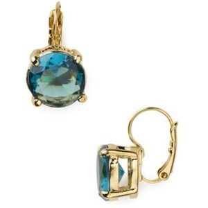 Kate spade 14k plated drop earrings in blue Kate spade 14k plated drop earrings in blue