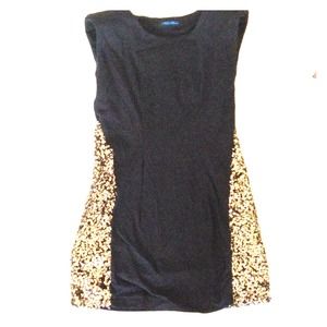 Black with gold sequin mini dress Black with gold sequin mini dress