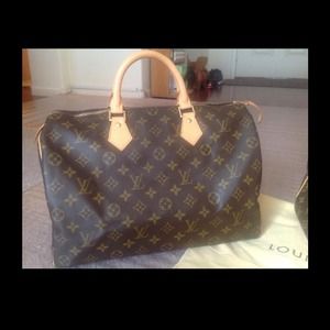 No longer avail % Auth Louis Vuitton Speedy 35 No longer avail % Auth Louis Vuitton Speedy 35