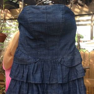Romeo & Juliet Couture Ruffle Denim Dress Romeo & Juliet Couture Ruffle Denim Dress