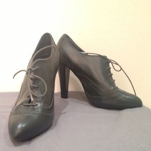 Zara Ankle Booties Dark Green Zara Ankle Booties Dark Green