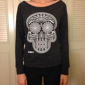 Obey Sweaters - Obey skull pullover Obey Sweaters - Obey skull pullover