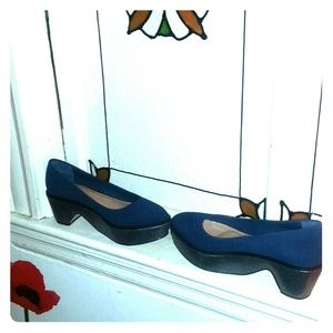 Asos Navy Platform Wedges Asos Navy Platform Wedges