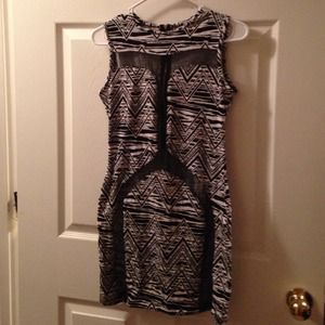 White black tribal dress White black tribal dress