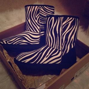 Classic short exotic zebra uggs! Size 9 brand new Classic short exotic zebra uggs! Size 9 brand new