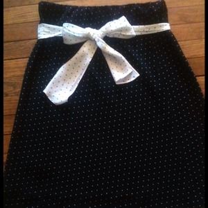 A. Byer Dresses & Skirts - Polka dot skirt with contrasting bow A. Byer Dresses & Skirts - Polka dot skirt with contrasting bow